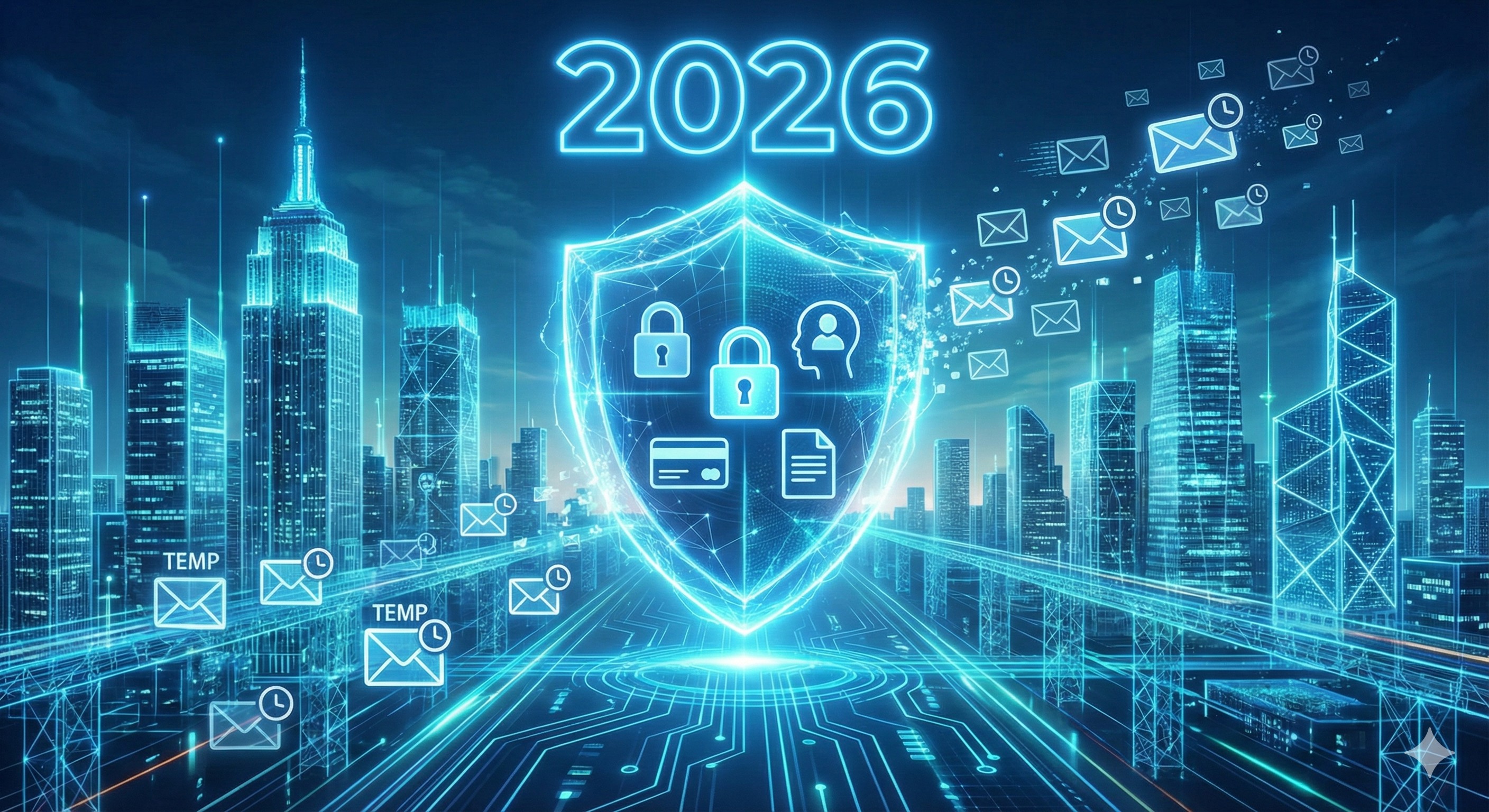 الخصوصية الرقمية في عام 2026: لماذا تحتاج إلى مولد بريد مؤقت
